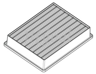 HEPA filtr H13 do vysavačů Nilfisk GU 355 DUAL a 455 DUAL