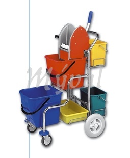 Úklidový vozík KAMZÍK s kbelíky 2 x 6 l