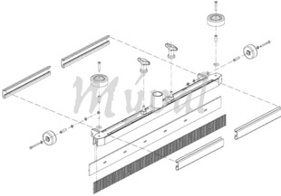 Stírací lišta 720 mm kompletní