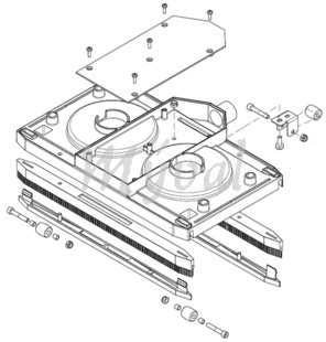 Stírací lišty s deskou pro Scrubtec 233