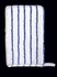 Rukavice mikrovláknová bílá s modrými kartáčovými proužky